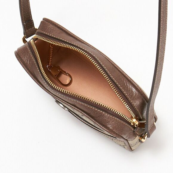 Gucci Shoulder Bag LINEA A Leather Brown - Picture 3 of 5